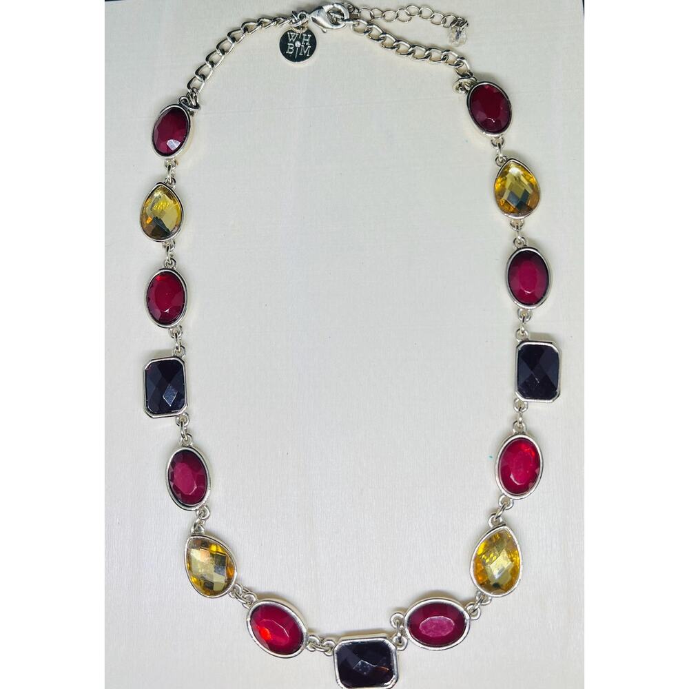 White House black market stone Necklace,WHBM necklace, WHBM stone necklace,